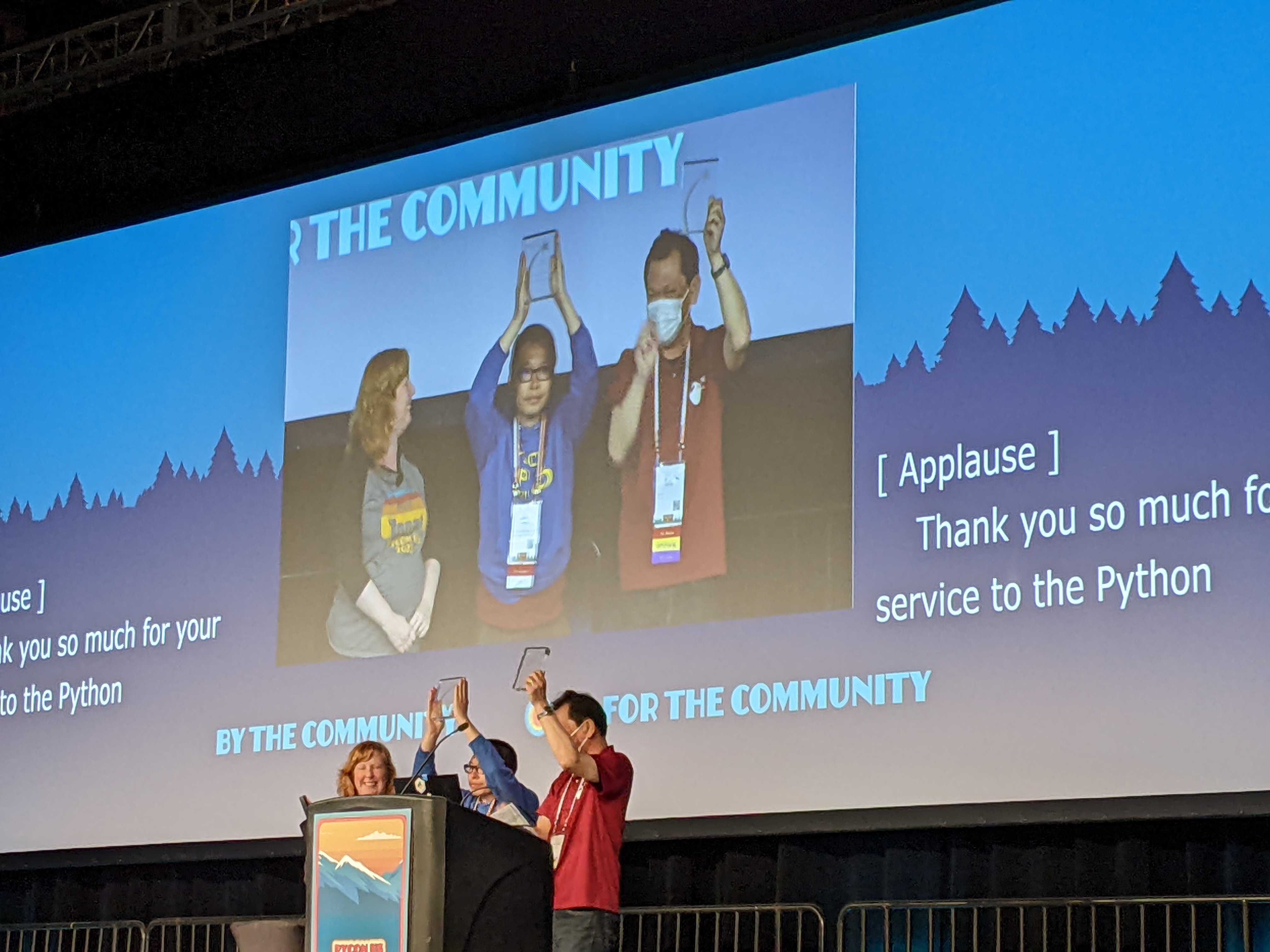 PyCon US 2022 PSF Award受賞風景