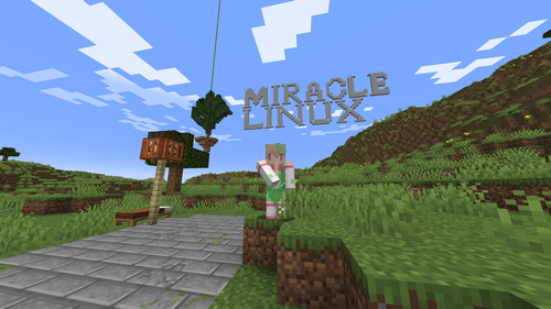 minecraft miraclelinux map使用イメージ